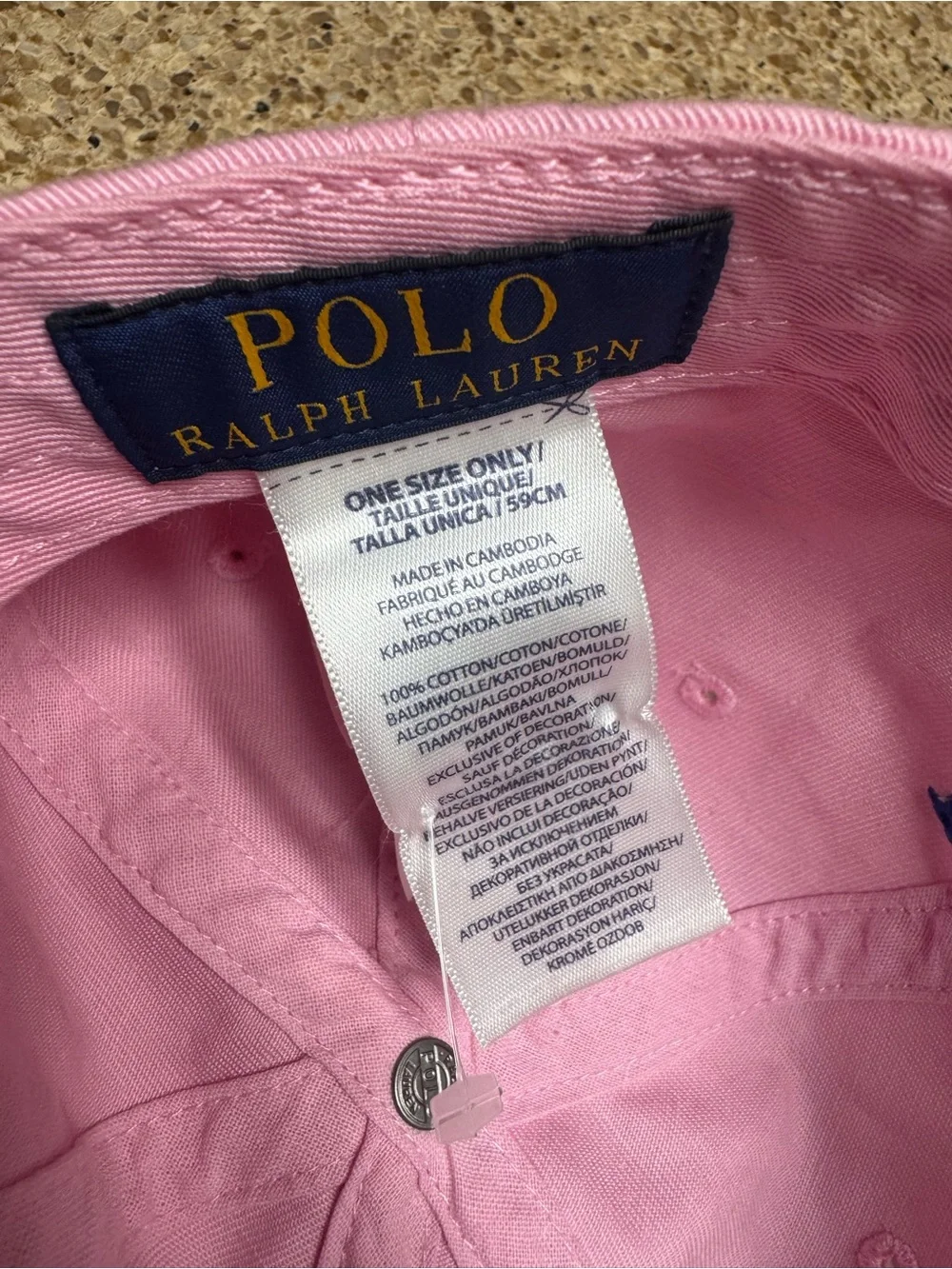 Polo Ralph Lauren Pink Baseball Cap
